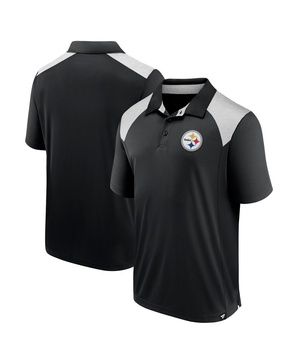 Men's Black Pittsburgh Steelers Primary Polo