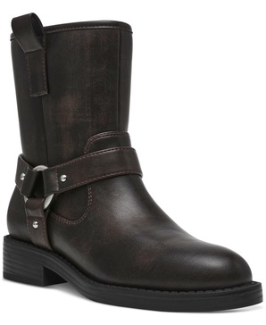 Women's Poca Harness-Strap Moto Booties