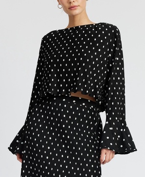 Women's Darlene Polka-Dot Swing Top