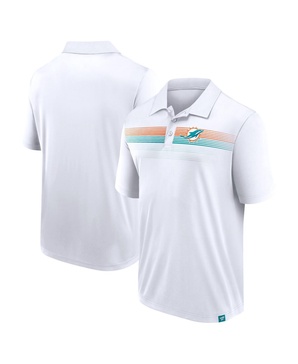 Men's White Miami Dolphins Victory For Us Interlock Polo Shirt