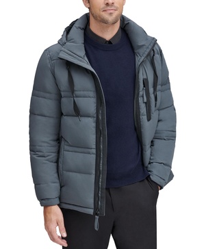 Men's Huxley Crinkle Down Jacket with Removable Hood