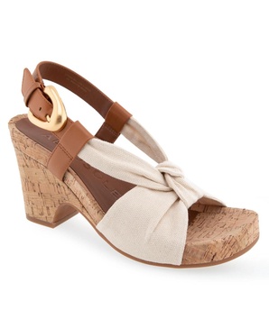 Women's Miki Open Toe Buckle Wedge Sandals