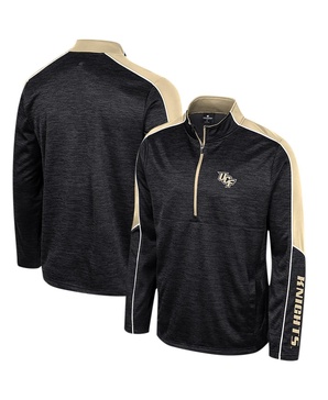 Men's Black UCF Knights Marled Half-Zip Jacket