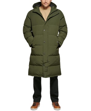 Men's Quilted Extra Long Parka Jacket