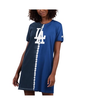 Women's Navy, Royal Los Angeles Dodgers Ace Tie-Dye Sneaker Dress