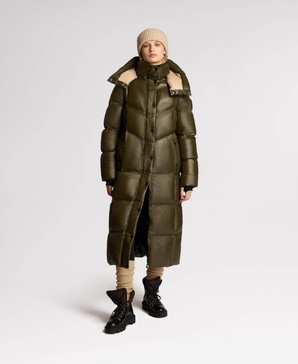 Women's Meribel Quilted Maxi Puffer with Removable Hood