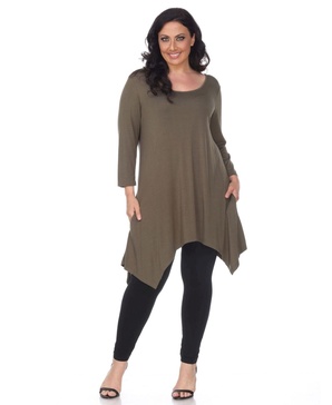 Plus Size Makayla Scoop Neck Tunic Top