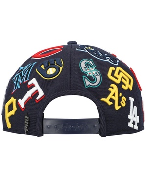 Men's Navy Mlb Pro League Wool Snapback Hat