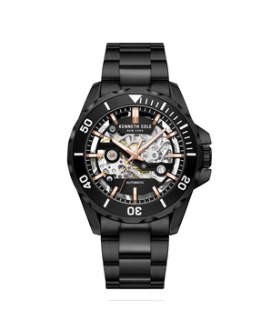 Men's Automatic Black Stainless Steel Watch 43MM