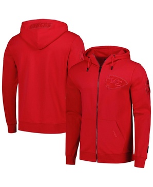 Men's Red Kansas City Chiefs Triple Tonal Full-Zip Hoodie