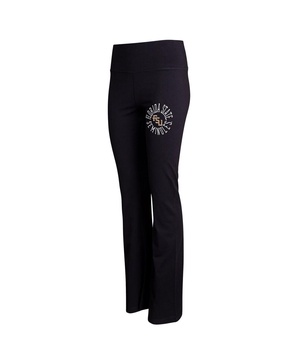 Women's Black Florida State Seminoles Enclave Tri-Blend Flared Leggings