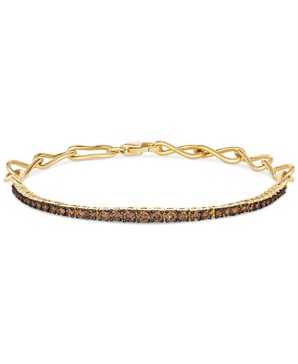 Chocolatier® Chocolate Diamond Narrow Statement Bracelet (1 ct. t.w.) in 14k Gold