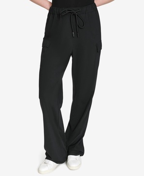 Women's Mid-Rise Drawstring Cargo Pants