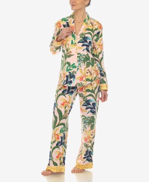 Women's 2 Pc. Wildflower Print Pajama Set