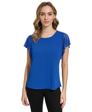 Women's Mesh Sleeve Top