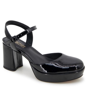 womens patent ankle strap slingback heels