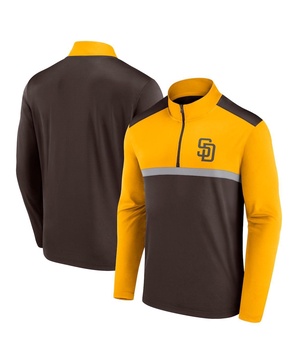 Men's Brown San Diego Padres Unstoppable Quarter-Zip Top