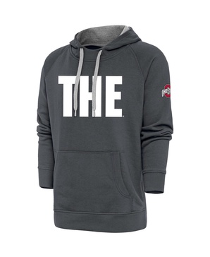 Men's Charcoal Buckeyes THE Ohio State Victory Pullover Hoodie