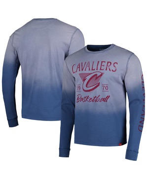 Men's and Women's Navy Cleveland Cavaliers Mohave Sun-Dipped Long Sleeve T-Shirt