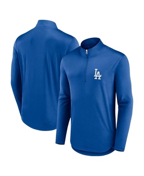 Men's Royal Los Angeles Dodgers Quarterback Quarter-Zip Top