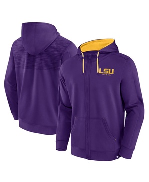 Men's Purple LSU Tigers Power Index Full-Zip Hoodie