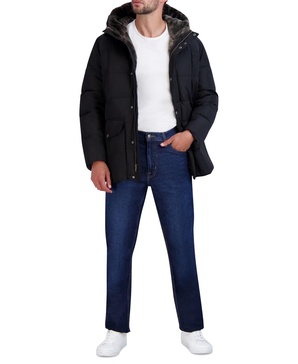 Men's Parka with Fleece-Lined Hood