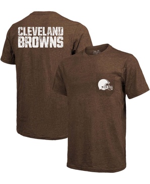 Cleveland Browns Tri-Blend Pocket T-shirt - Brown