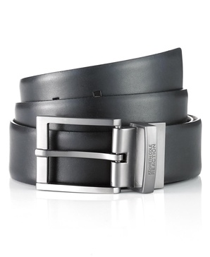 Men's Reversible Textured Reversible Dress Belt, Created for Macy's 