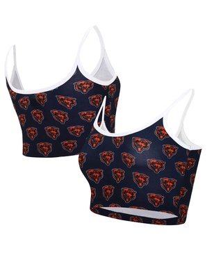 Women's Navy Chicago Bears Gauge Lounge Bralette