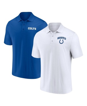 Men's Indianapolis Colts Lockup Two-Pack Polo Shirt Set