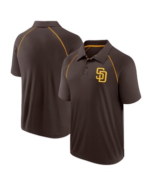 Men's Brown San Diego Padres Strong Alone Raglan Polo