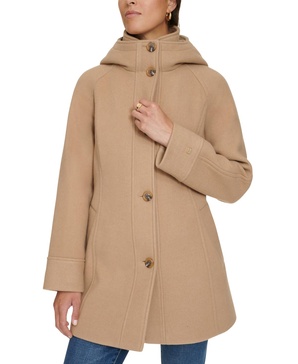 Women's Hooded Button-Front Coat, Created for Macy's