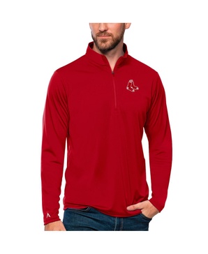 Men's Red Boston Red Sox Tribute Quarter-Zip Pullover Top