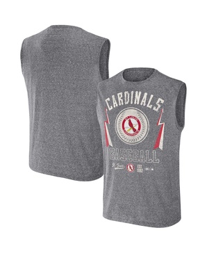 Men's Darius Rucker Collection by Charcoal St. Louis Cardinals Muscle Tank Top