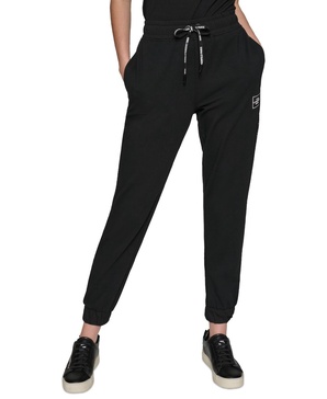 Women's Drawstring-Waist Mesh-Trim Joggers 