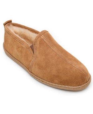 Men's Suede Twin Gore Sheepskin Slippers