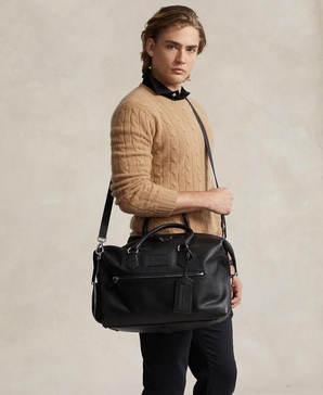 Men's Pebbled Leather Duffel