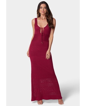 Women's Crochet Maxi Tank Dress