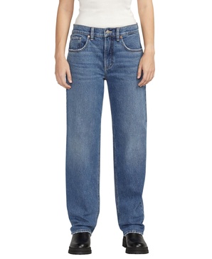 Women's Low 5 Mid Rise Straight Leg Jeans