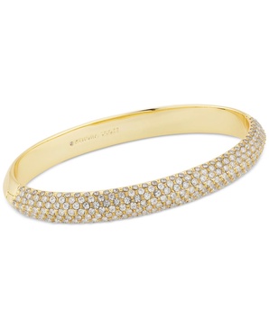 14k Gold-Plated Pavé Bangle Bracelet