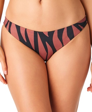 Abstract Animal Cinch Back Hipster Bikini Bottoms