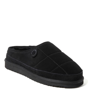 Men's Fireside by Grafton Quilted Genuine Shearling Clog Slipper