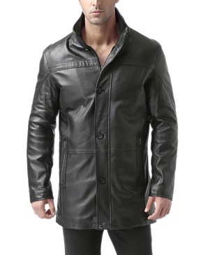 Men Chad Leather Car Coat