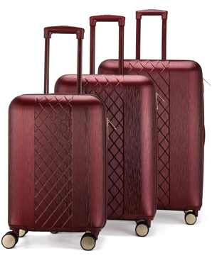 Diamond 3 Piece Expandable Luggage Set 