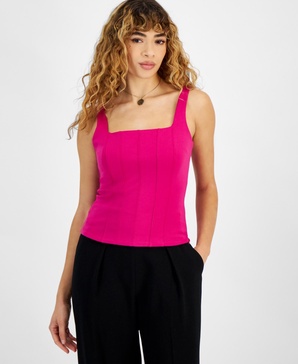 Women's Compression Square-Neck Tank Top, Created for Macy's 