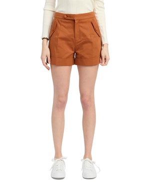 Women's Ellen Cotton High-Rise Cuffed Shorts