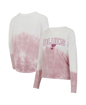 Women's Pink/White St. Louis Blues Orchard Tie-Dye Long Sleeve T-Shirt