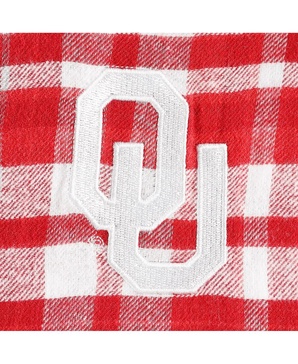 Women's Crimson Oklahoma Sooners Mainstay Plaid Pullover Hoodie