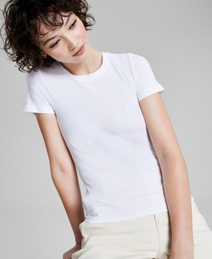 Women's Seamless Short-Sleeve Top, Created for Macy's