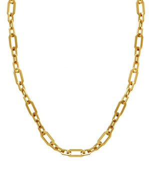 Gold Plated Cable Chain Necklace 16" + 2" Extender